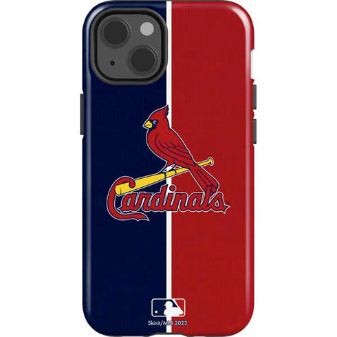 MLB St. Louis Cardinals Split iPhone 15 Impact Case